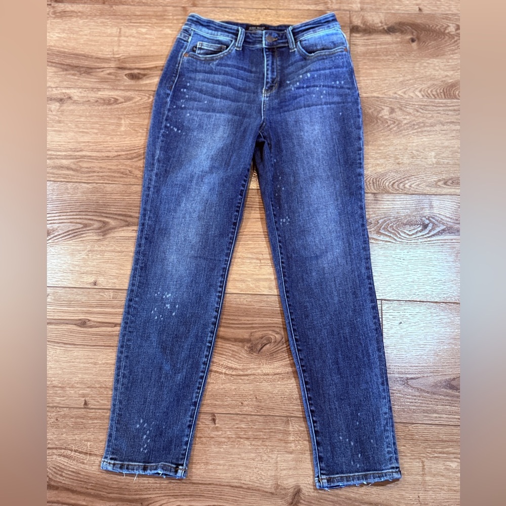 Judy Blue Speckled Dark Wash Boyfriend Jeans Size 7/28